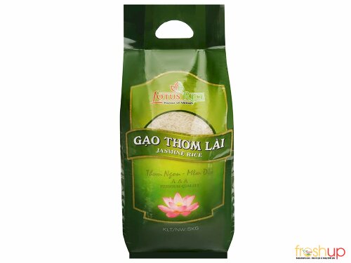 Gạo thơm lài Lotus Rice Jasmine túi 5kg