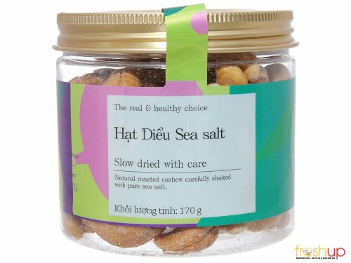 Hạt điều Sea Salt Vinamit hũ 170g