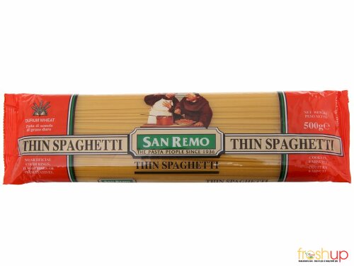 Mì Spaghetti số 4 sợi mảnh San Remo gói 500g