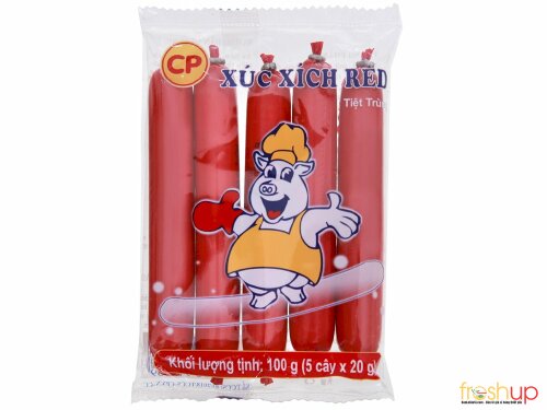 Xúc xích heo tiệt trùng C.P gói 100g