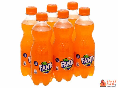 6 chai nước ngọt Fanta hương cam 390ml