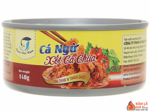 Cá ngừ xốt cà chua Tuna Việt Nam lon 140g