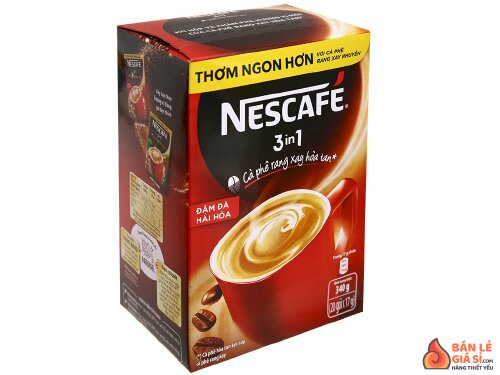 Cà phê sữa NesCafé 3 in 1 đậm đà hài hòa 340g (20 gói x 17g)