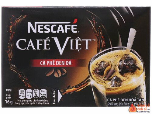 Cà phê đen đá NesCafé Café Việt 240g (15 gói x 16g)