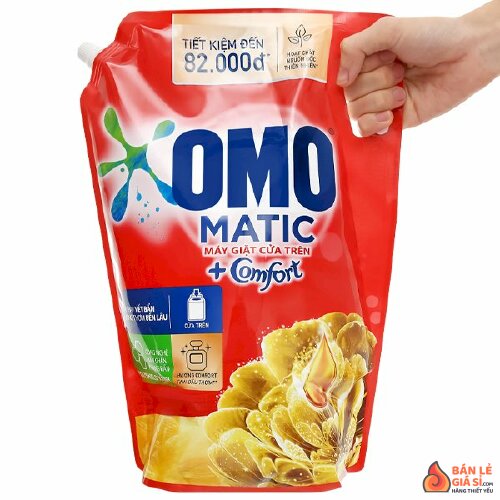 Nước giặt OMO Matic hương Comfort tinh dầu thơm túi 3.5 lít