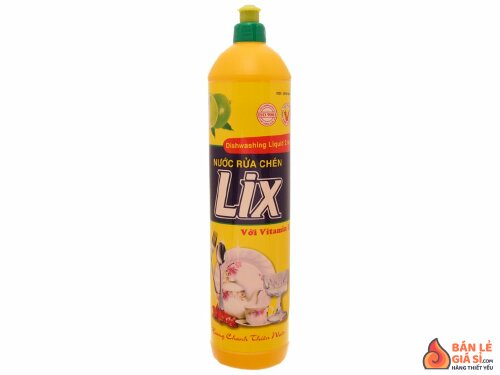 Nước rửa chén Lix Vitamin E hương chanh chai 784ml