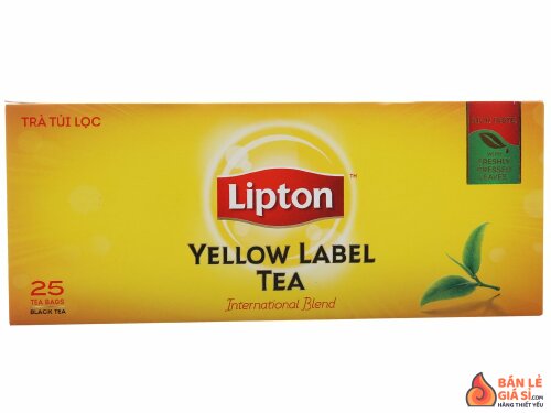 Trà đen Lipton nhãn vàng hộp 50g