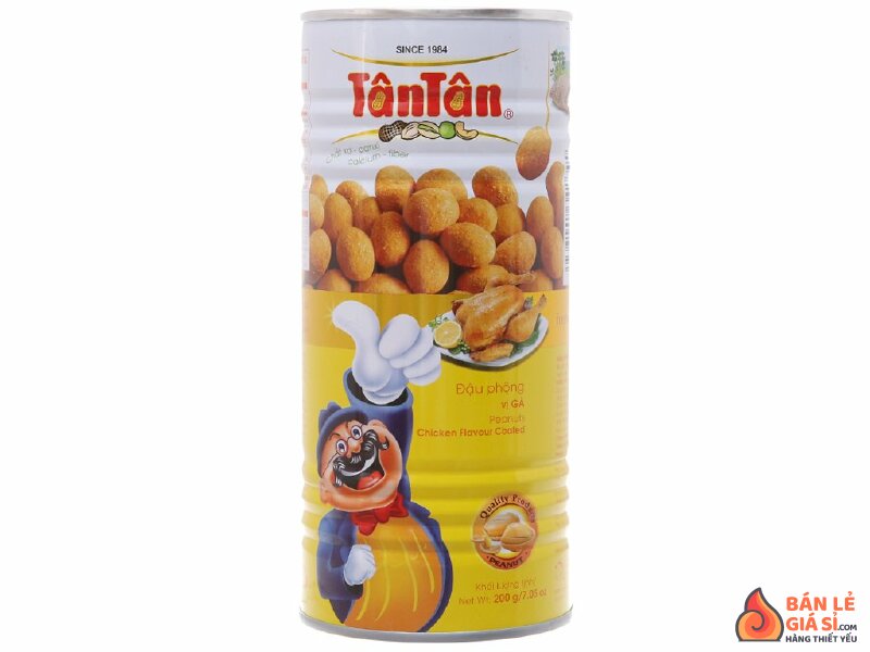 Đậu phộng vị gà Tân Tân lon 200g