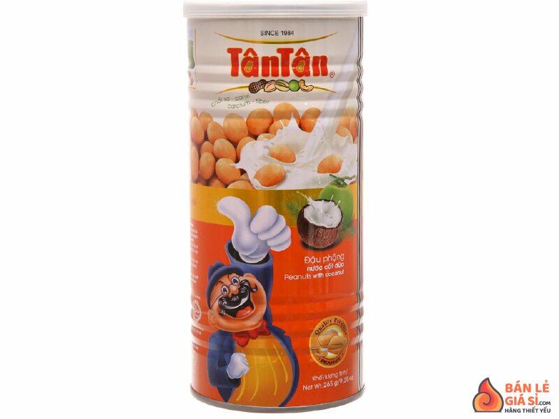 Đậu phộng nước cốt dừa Tân Tân lon 265g