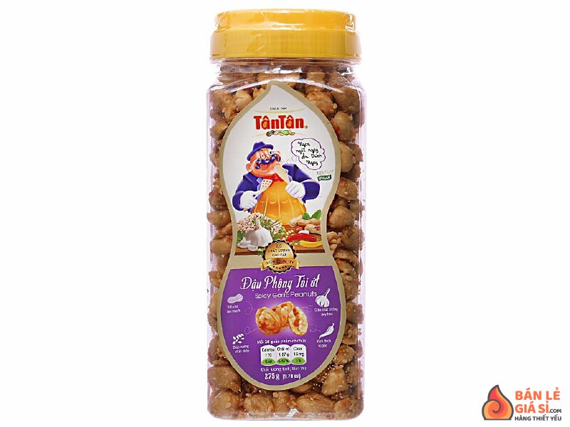 Đậu phộng tỏi ớt Tân Tân hũ 275g