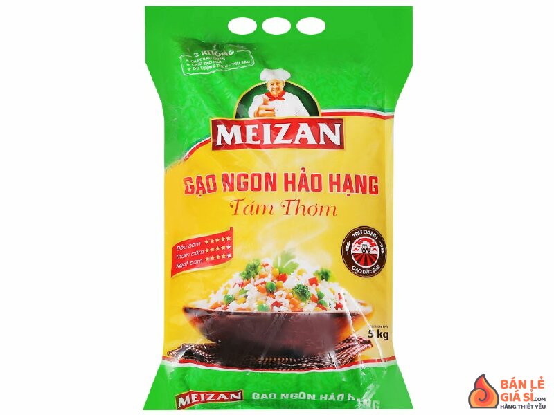 Gạo Tám thơm Meizan túi 5kg