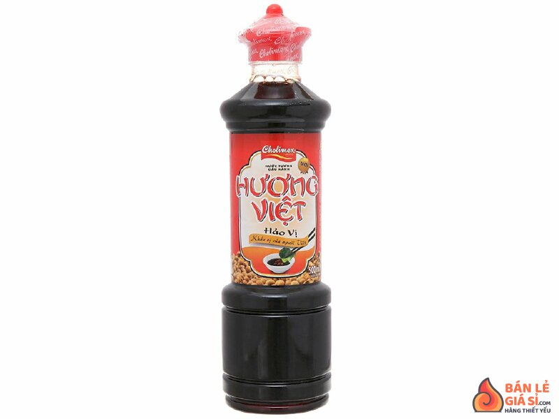 Nước tương đậu nành hảo vị Hương Việt chai 500ml