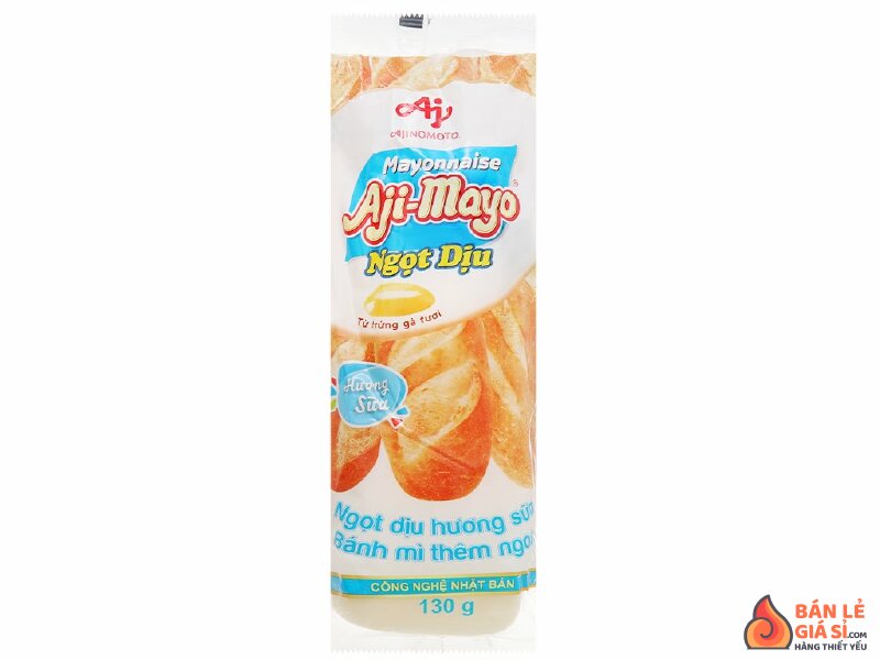 Sốt mayonnaise Aji-mayo Ajinomoto ngọt dịu chai 130g