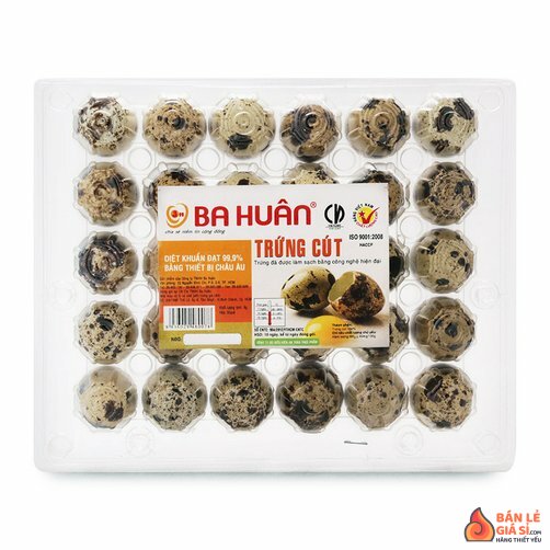 Trứng cút Ba Huân hộp 30 quả