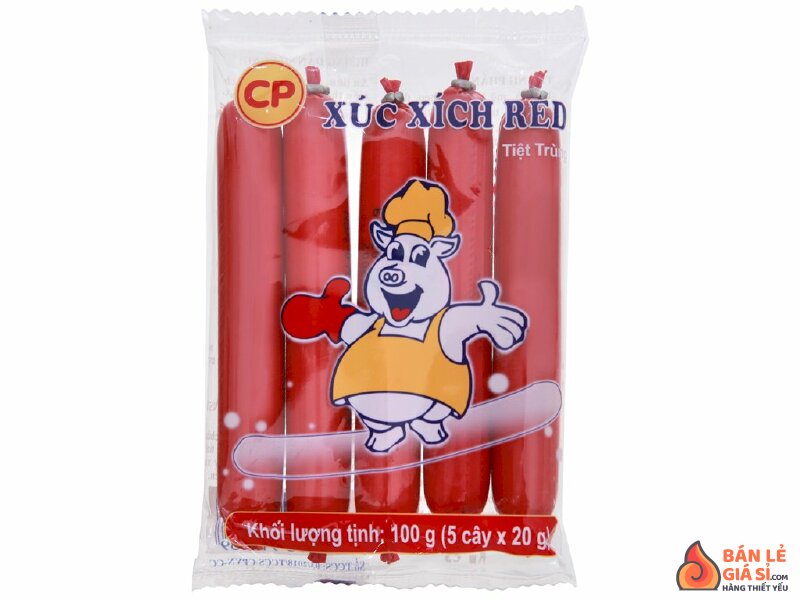 Xúc xích heo tiệt trùng C.P gói 100g