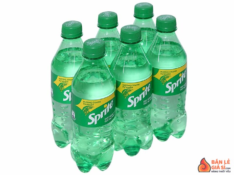 6 chai nước ngọt Sprite hương chanh 390ml