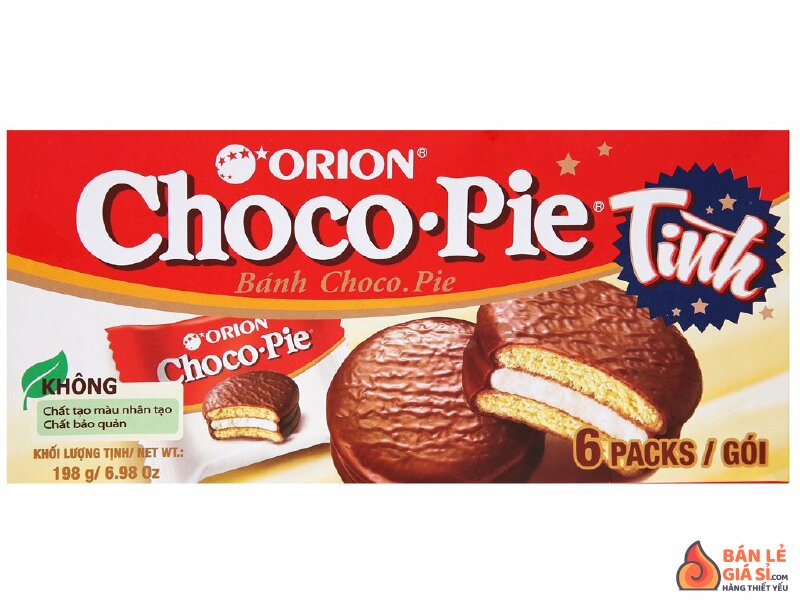 Bánh Choco-pie hộp 198g (6 cái)