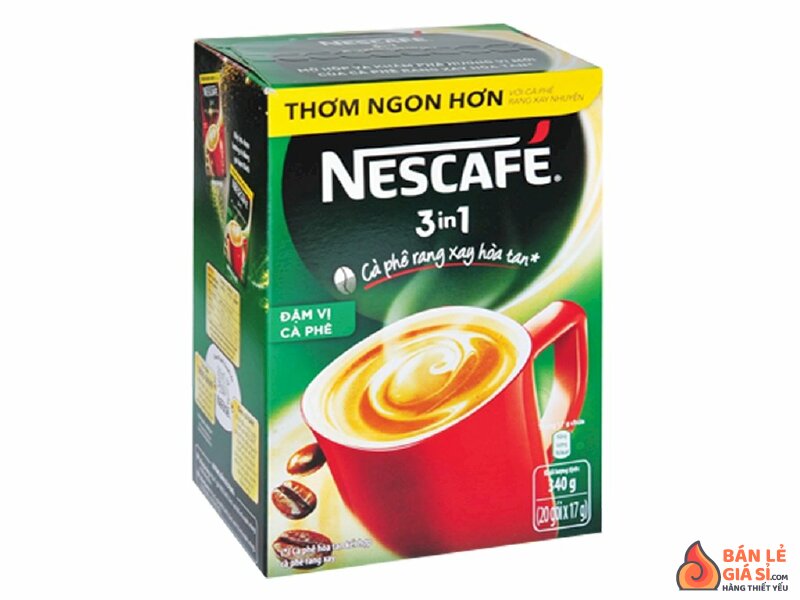 Cà phê sữa NesCafé 3 in 1 đậm vị cà phê 340g (20 gói x 17g)