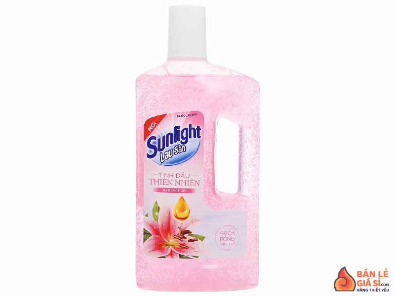 Nước lau sàn nhà Sunlight hương hoa lily chai 1kg