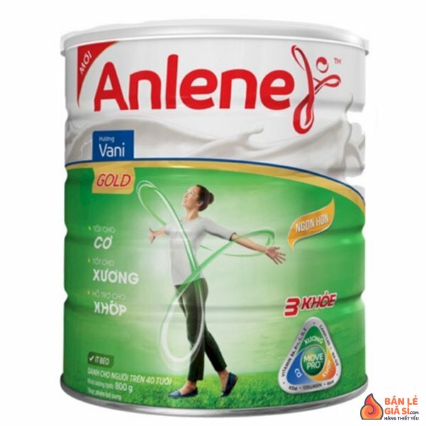 Sữa bột Anlene MovePro hương vani gold hộp 800g (trên 40 tuổi)