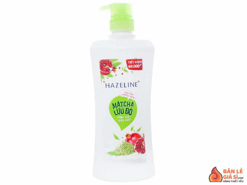 Sữa tắm dưỡng sáng Hazeline matcha lựu đỏ 667ml