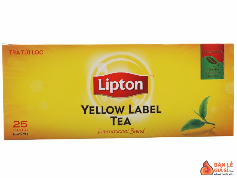 Trà đen Lipton nhãn vàng hộp 50g