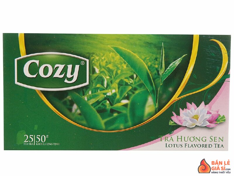 Trà Cozy hương sen hộp 50g