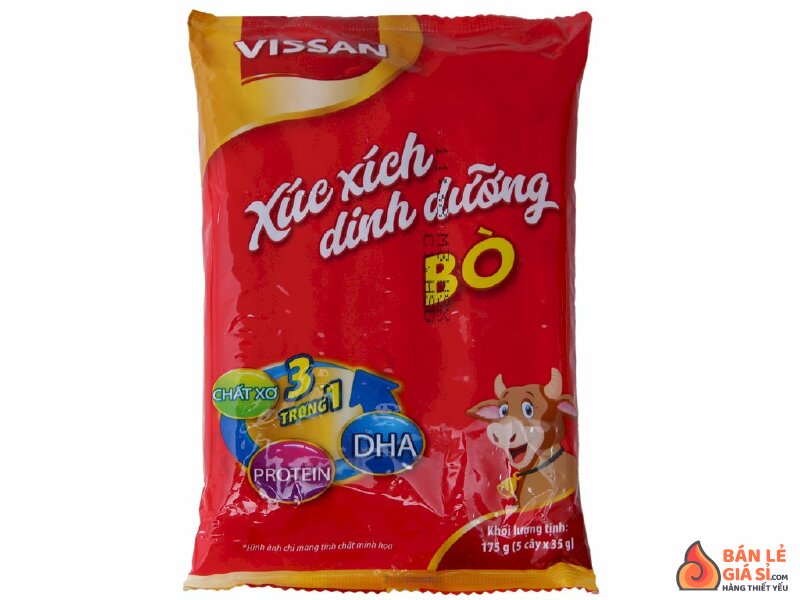 Xúc xích bò dinh dưỡng Vissan gói 175g