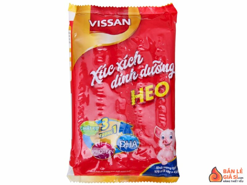 Xúc xích heo dinh dưỡng Vissan gói 175g